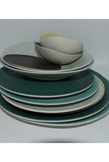 Jars Céramistes Deep plate Jardin de Maguelone - gray blue