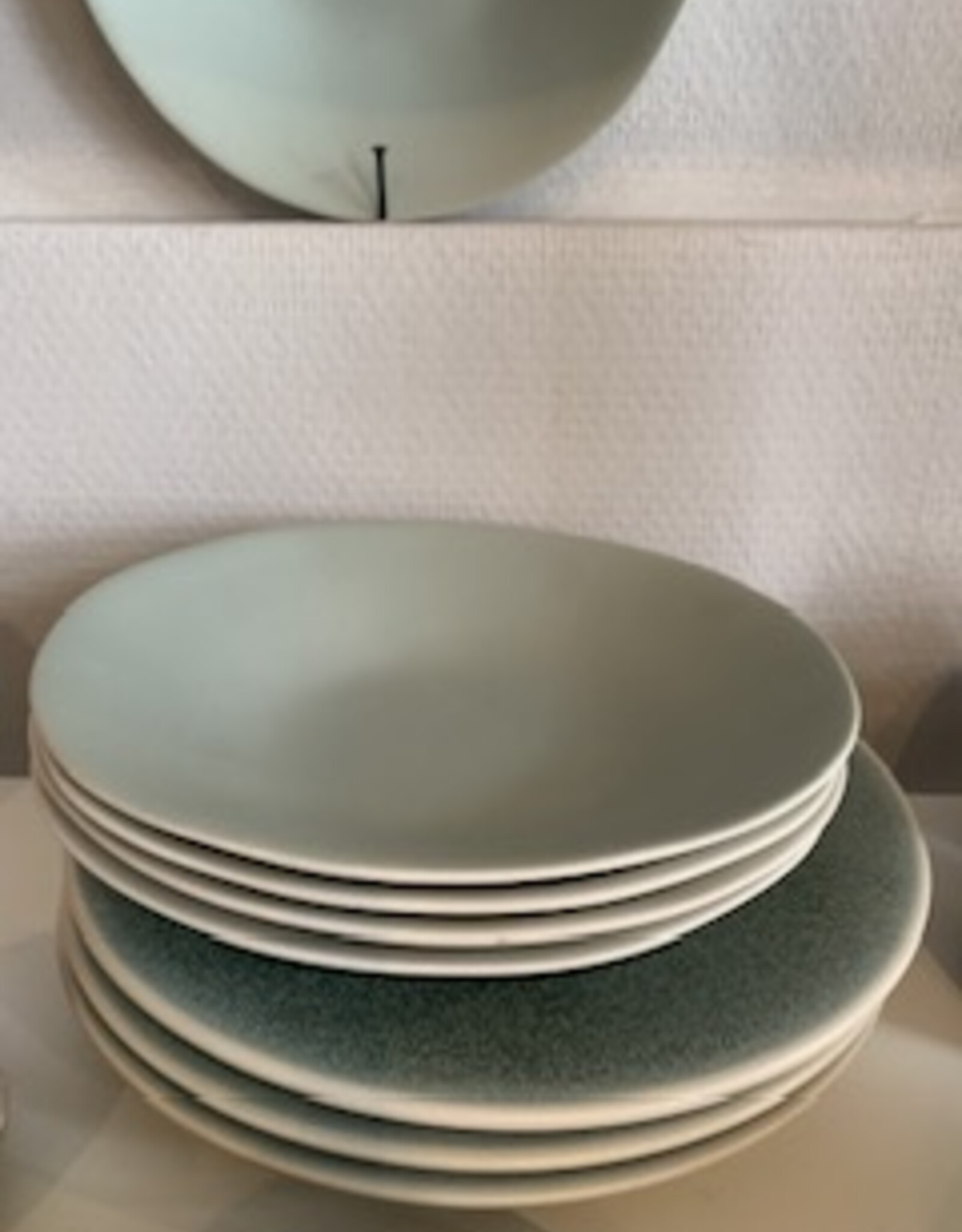 Jars Céramistes Deep plate Jardin de Maguelone - gray blue