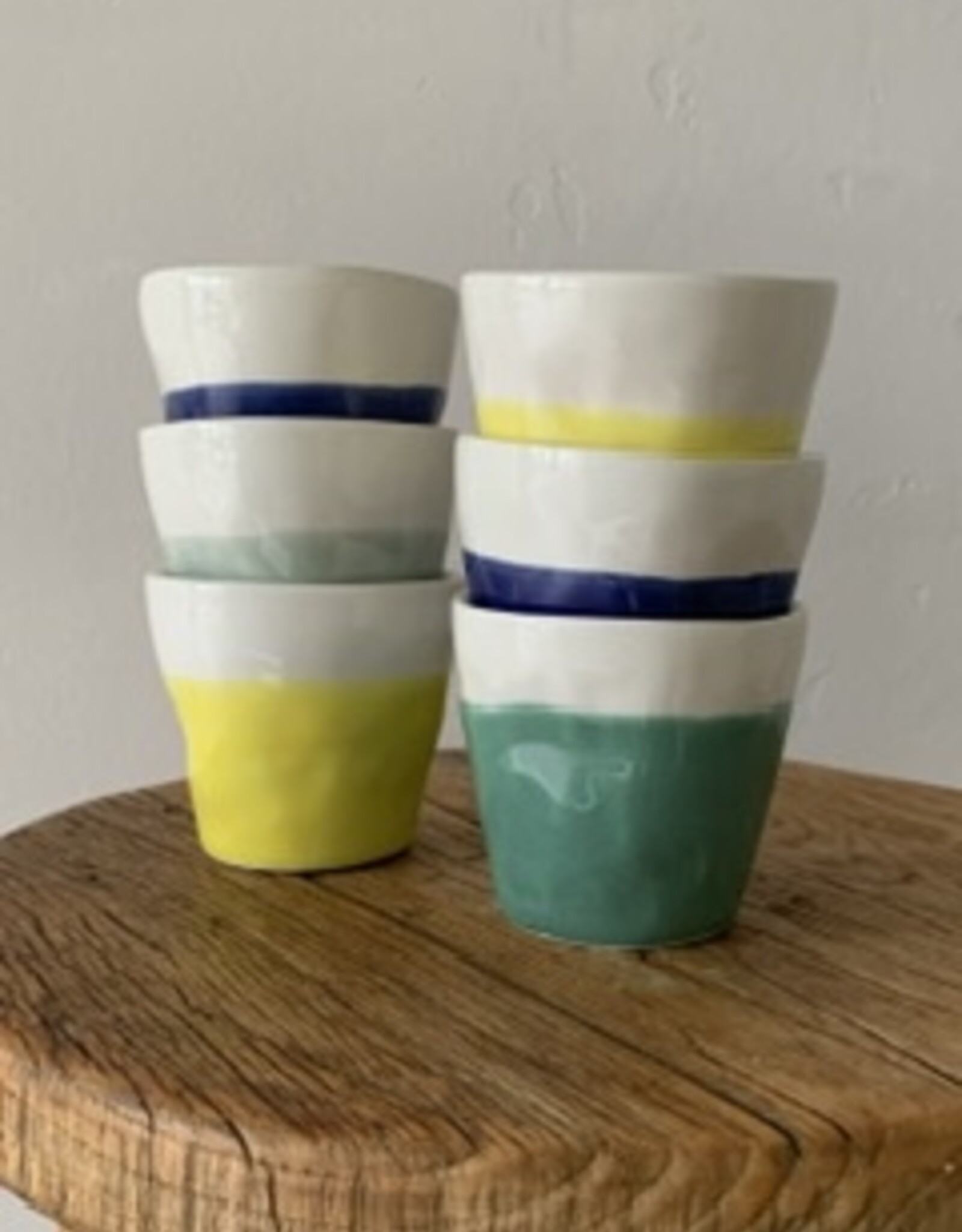 Duro Bekertje Color blauw-geel