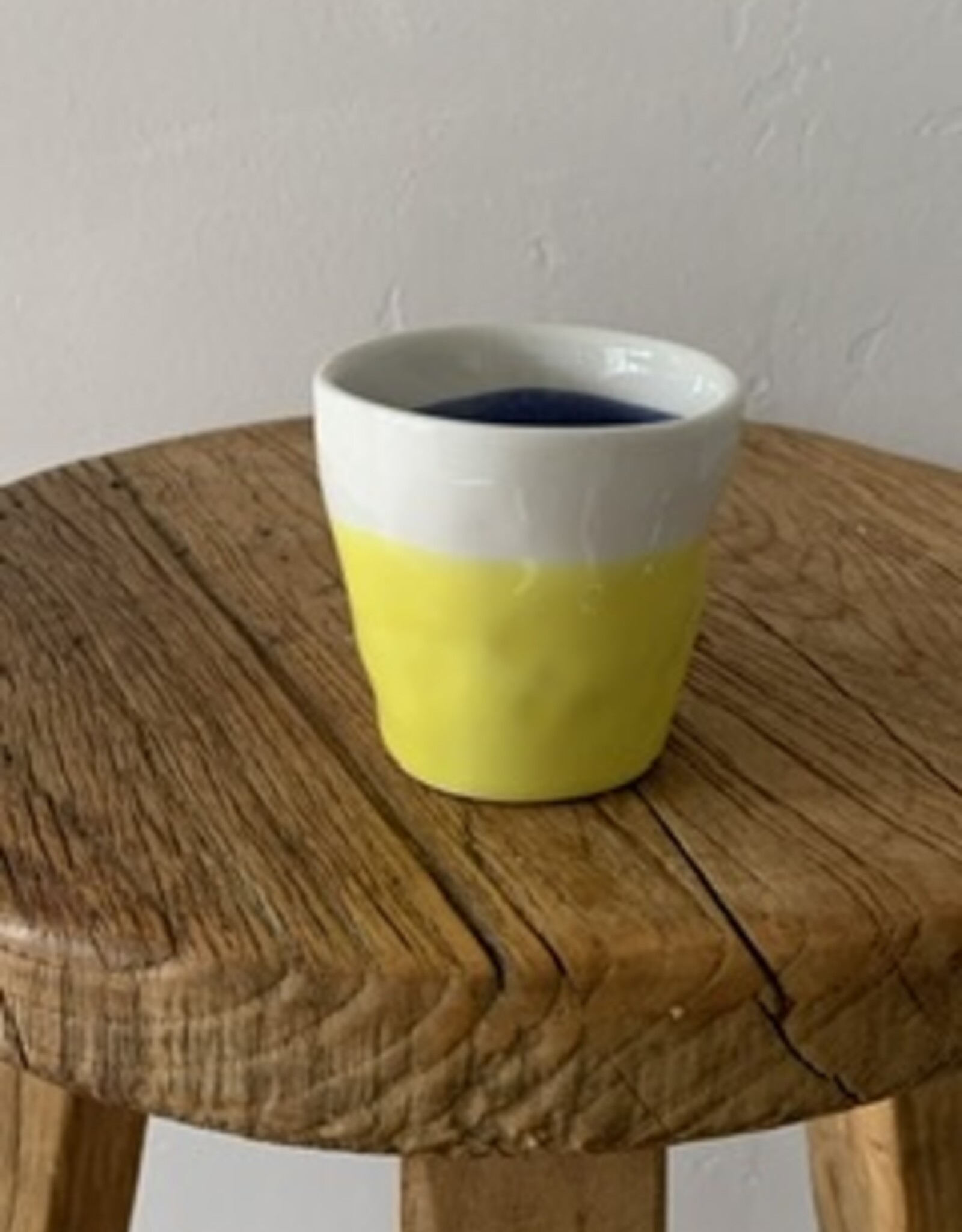 Duro Bekertje Color geel-blauw