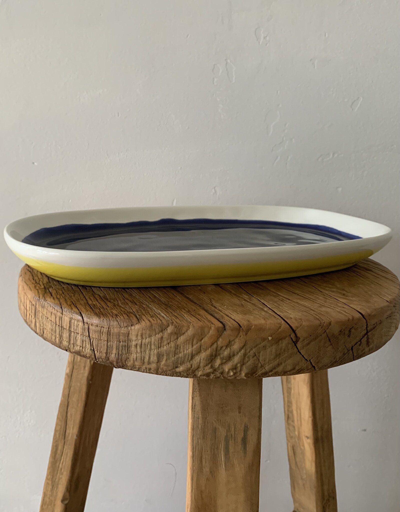 Duro Serving plate Color - blue, yellow