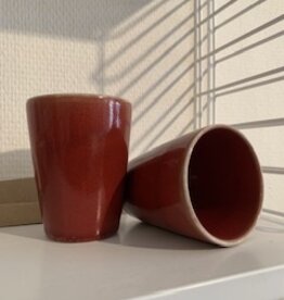 Jars Céramistes Beker M Tourron cerise