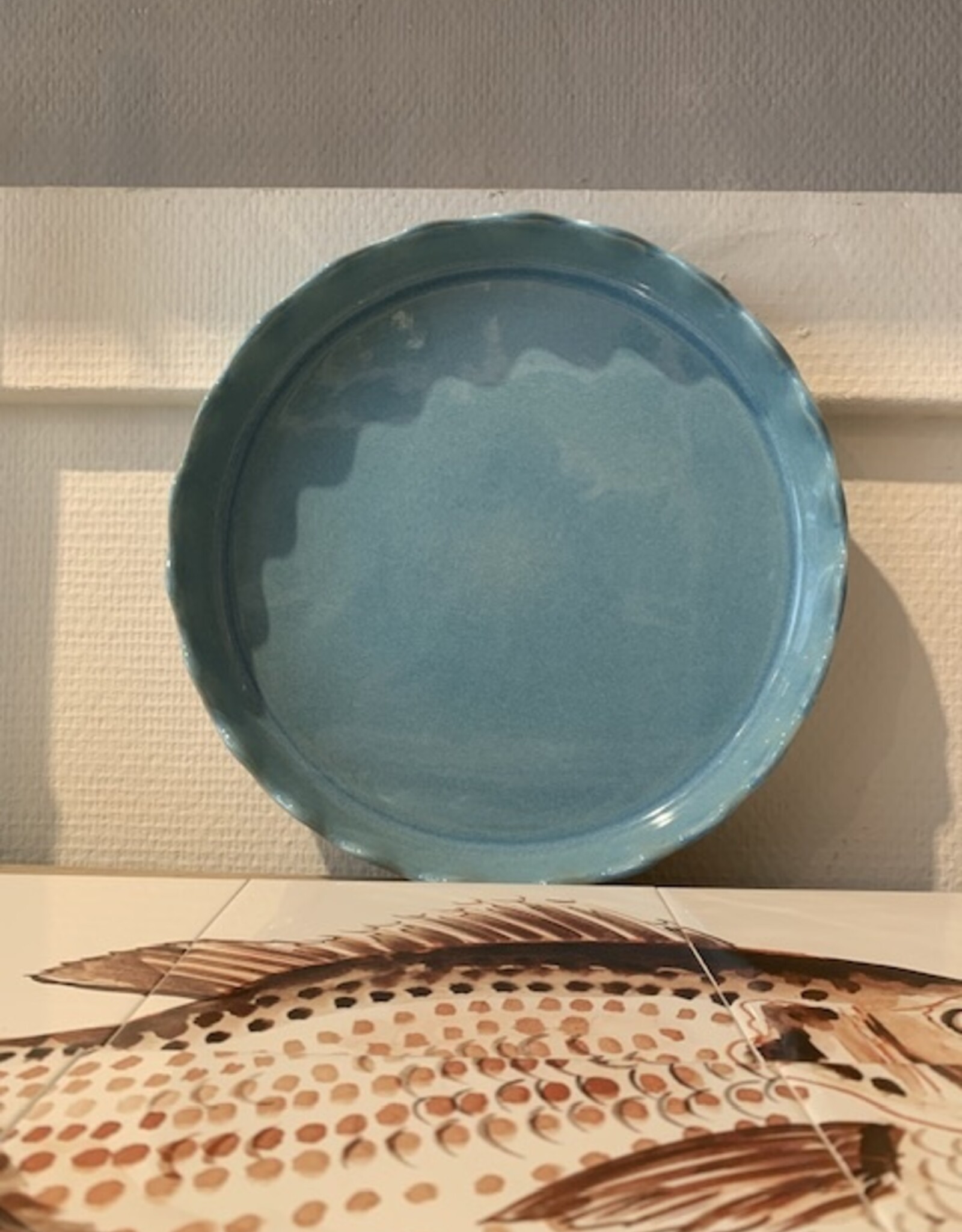 Gres Novo Oven dish 27 cm - bleu lagon