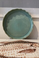 Gres Novo Oven dish cake-quiche  27 cm  emeraude bleue Gres Novo Oven dish cake-quiche  27 cm  emeraude bleue