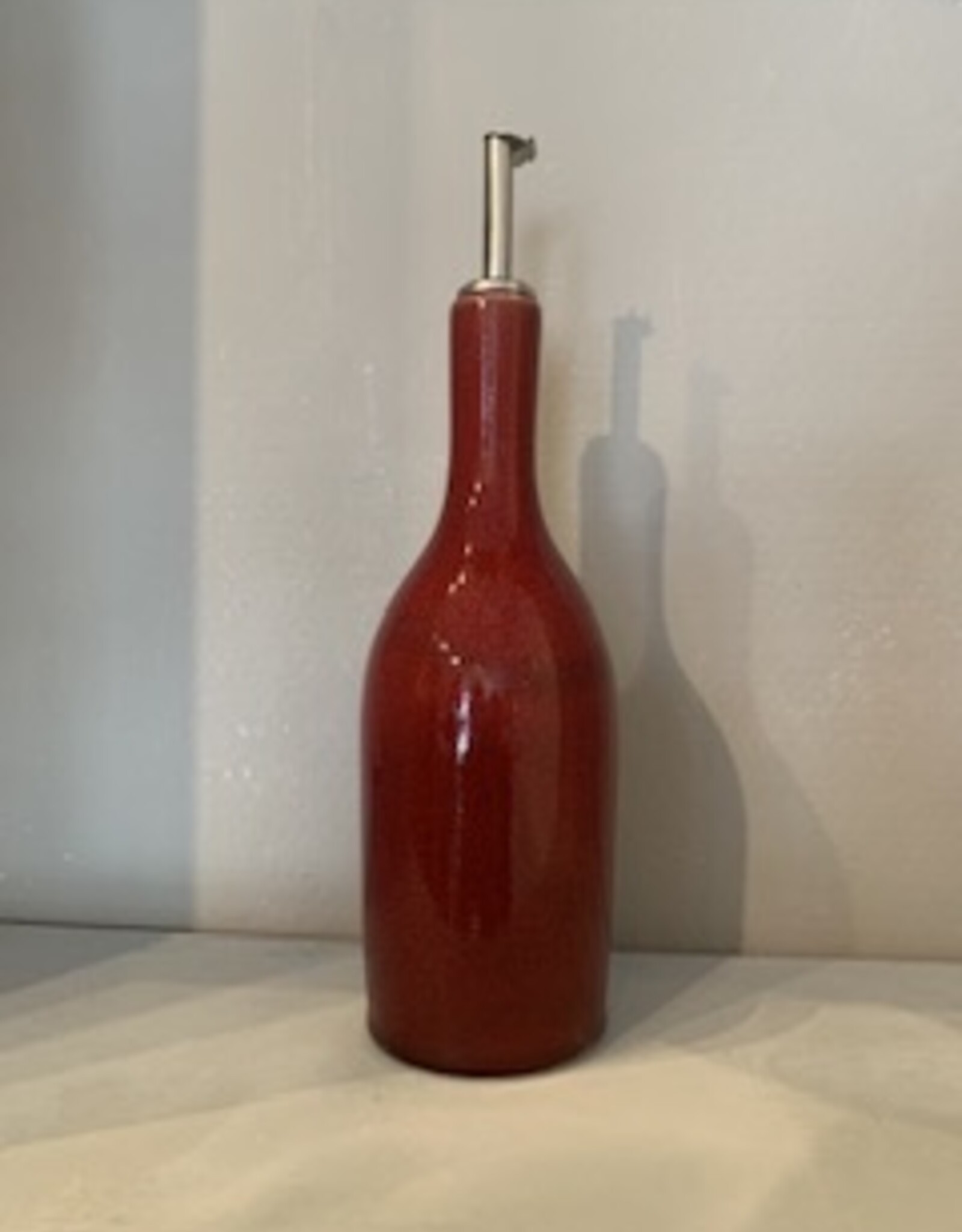 Jars Céramistes Oilbottle tourron cerise
