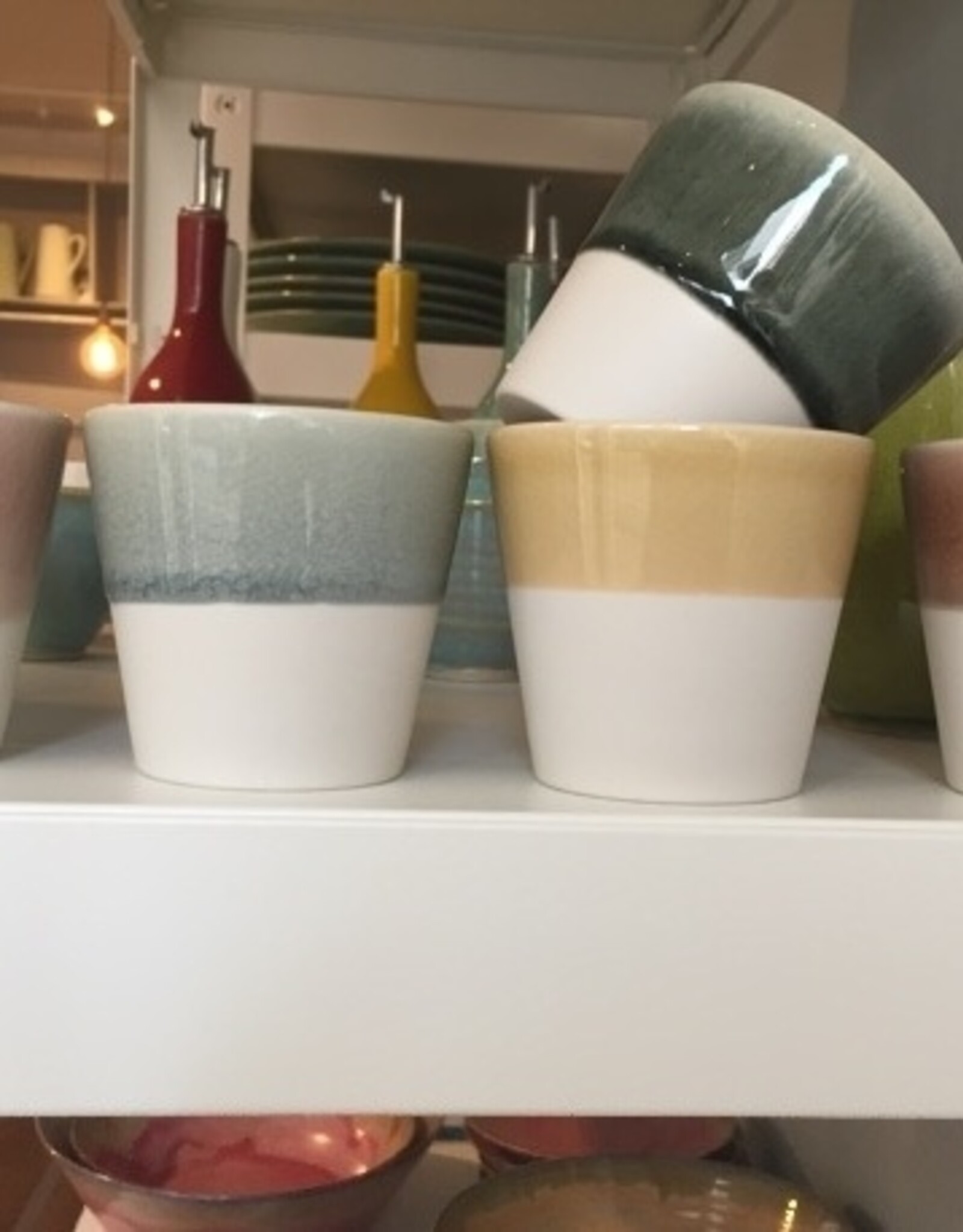 Jars Céramistes Bekertje Maguelone - quartz/wit