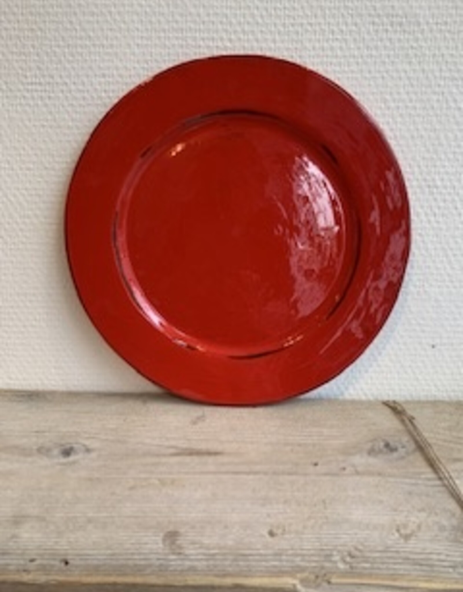 Argile et couleurs Dinner plate Argile - red