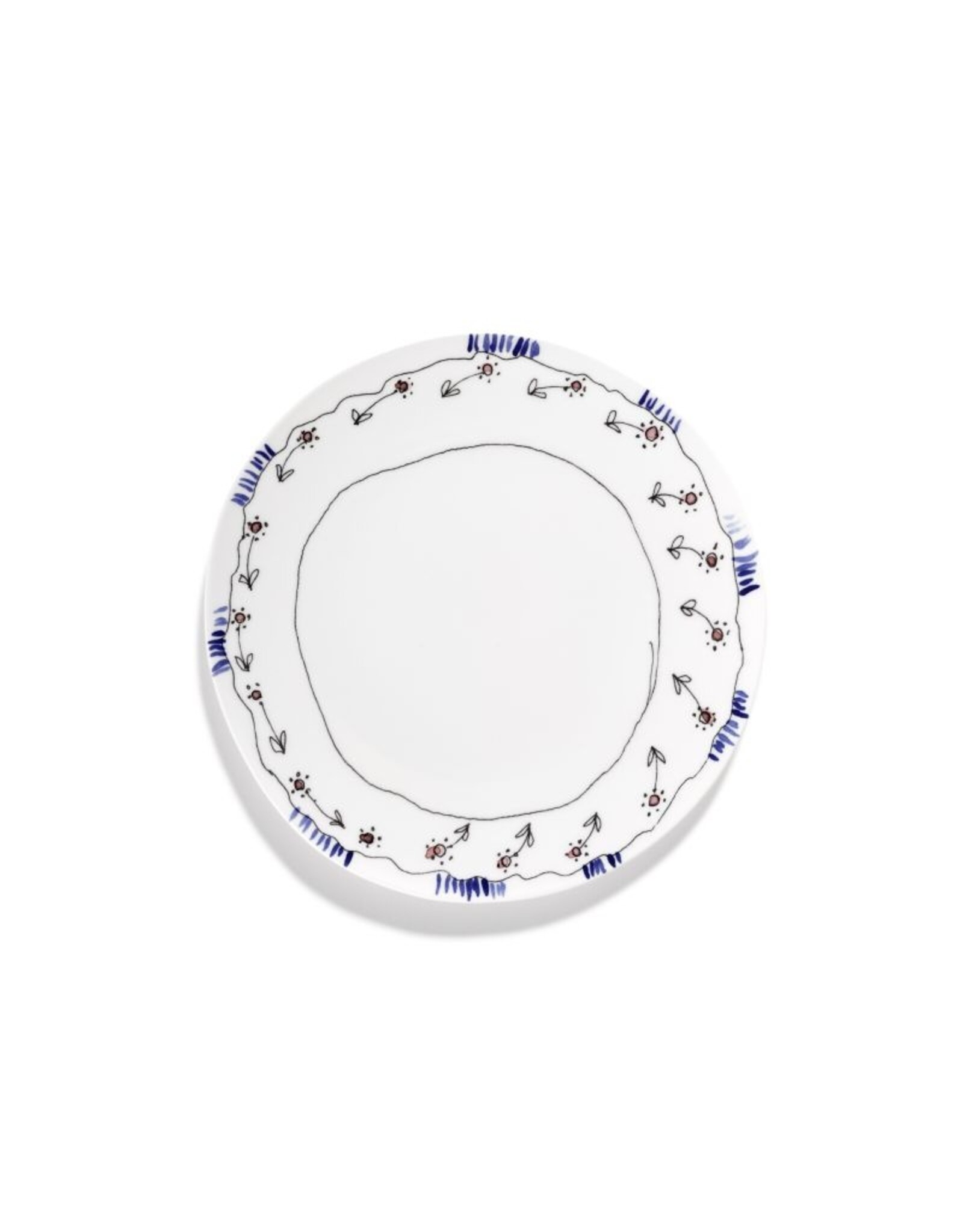 Marni l Serax Plate L Marni - Anemone Milk