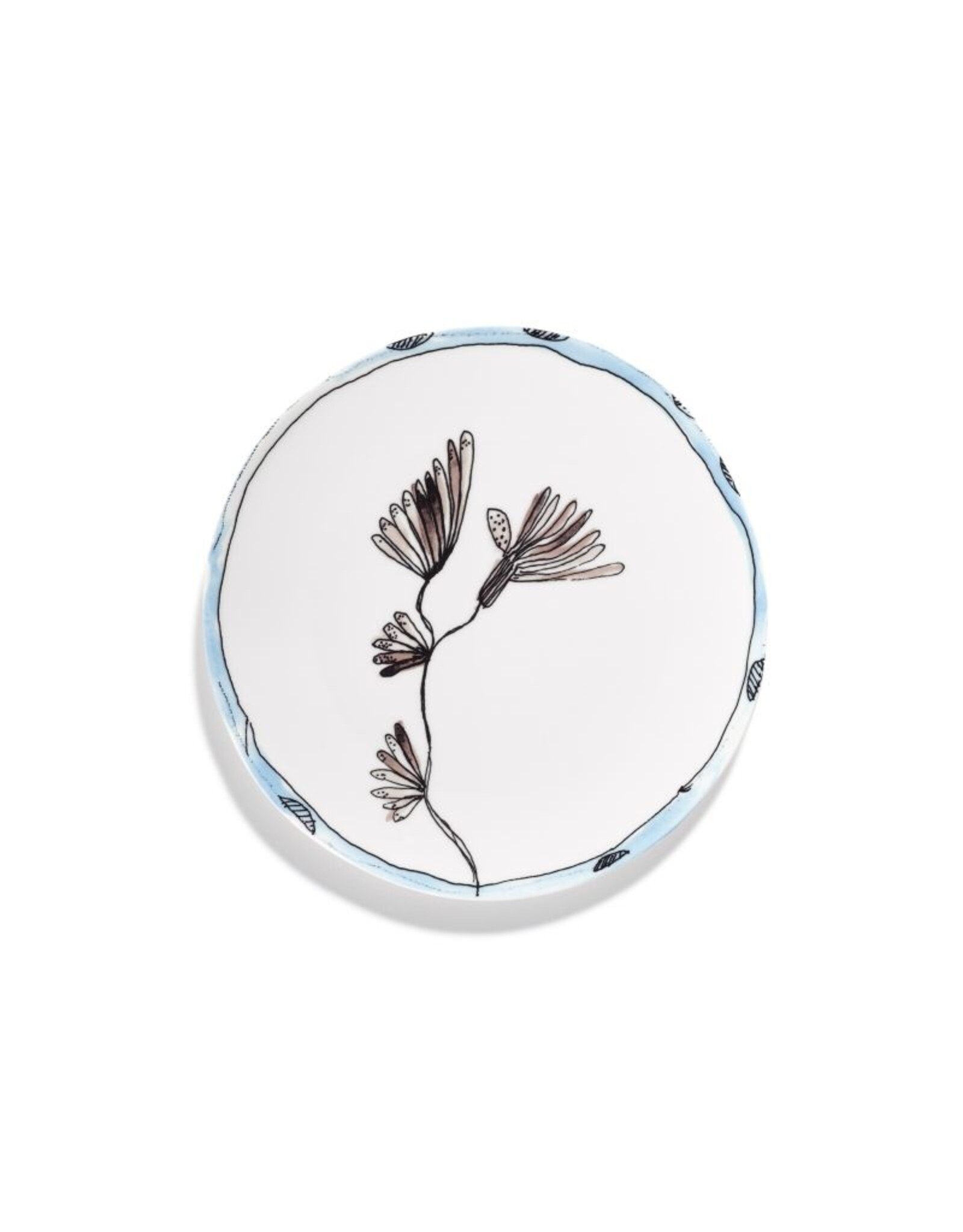 Marni l Serax Plate M Marni - Camelia Aubergine