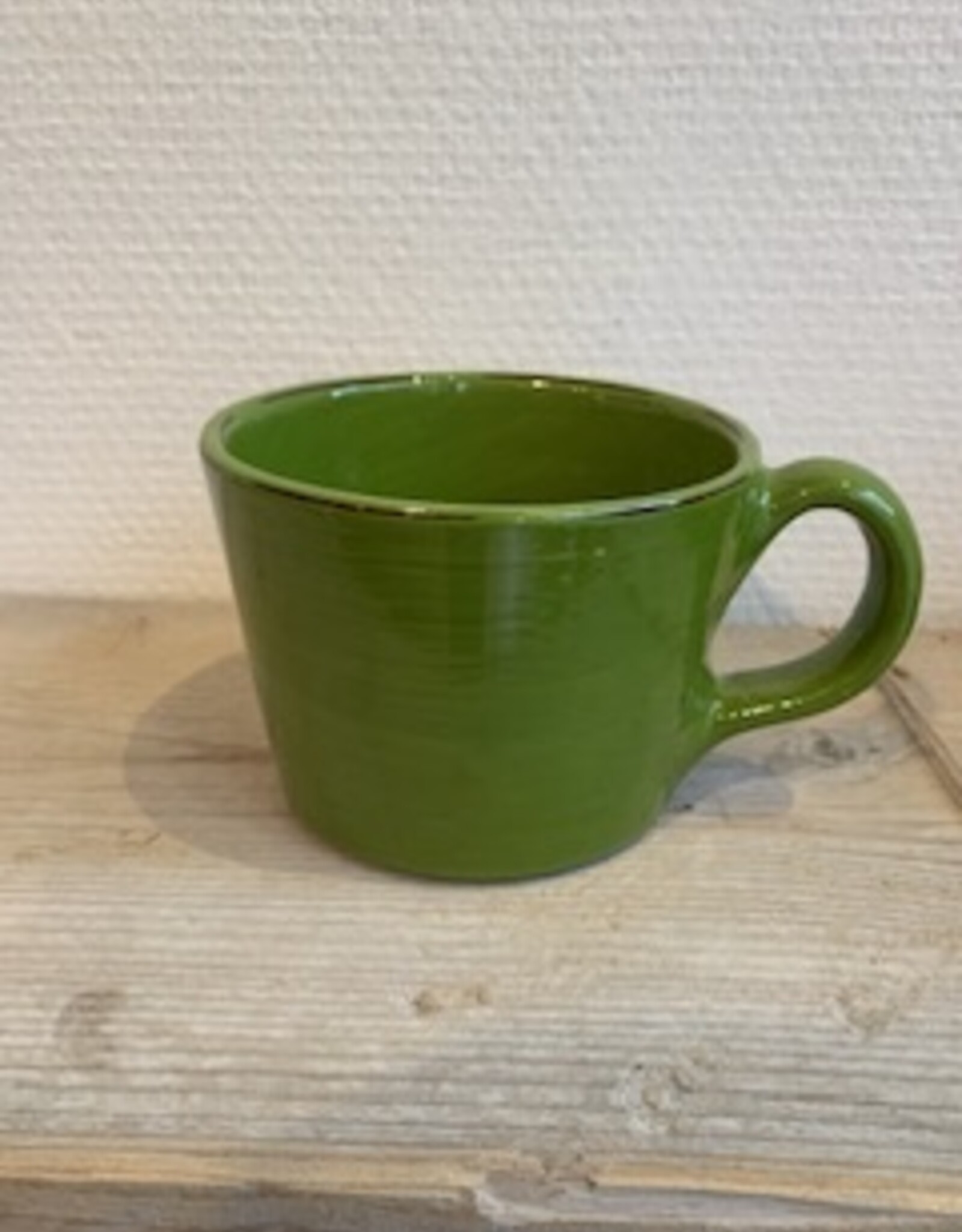 Argile et couleurs Rechte kop met oor - groen
