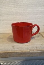 Argile et couleurs Rechte kop met oor - rood