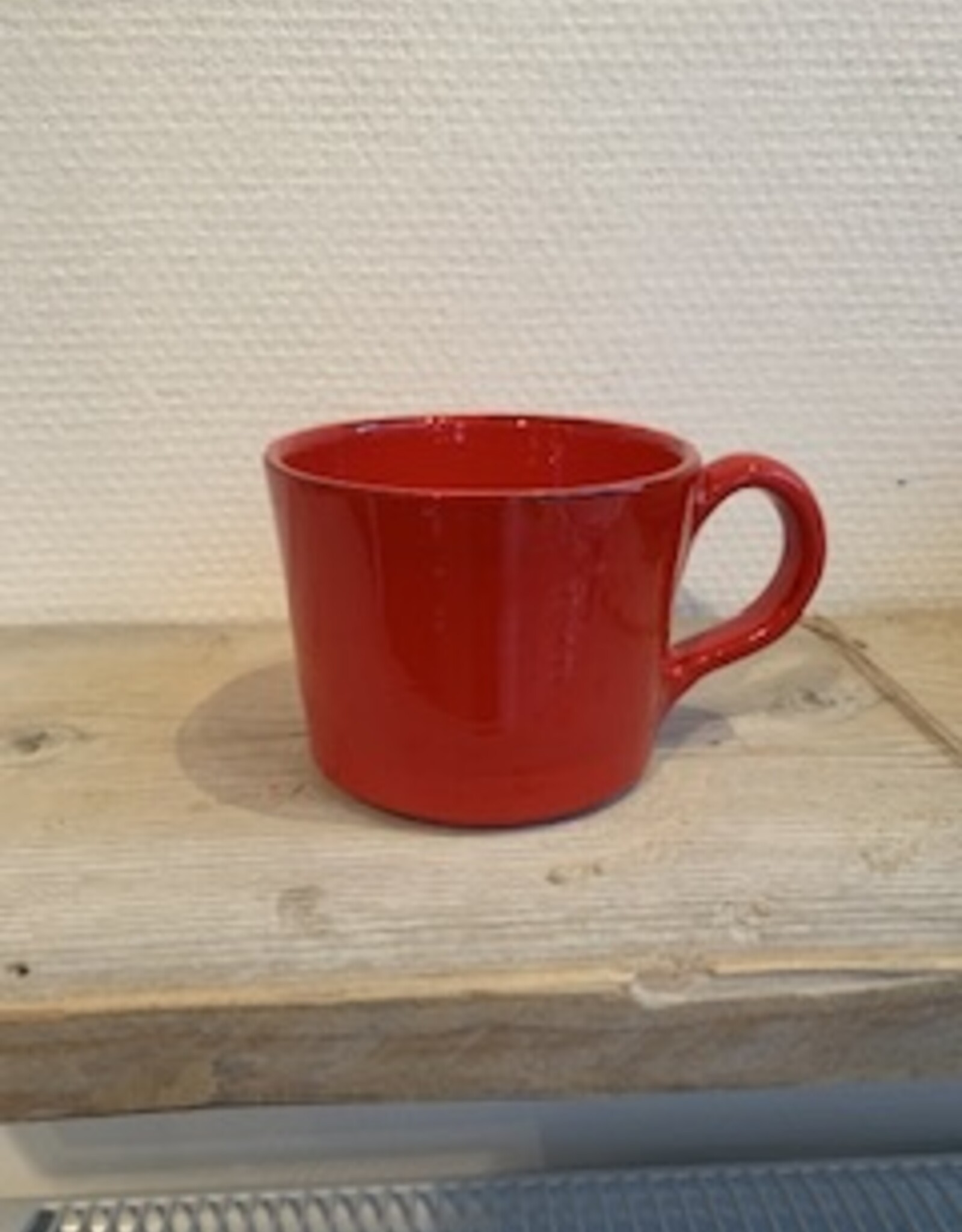 Argile et couleurs Rechte kop met oor - rood