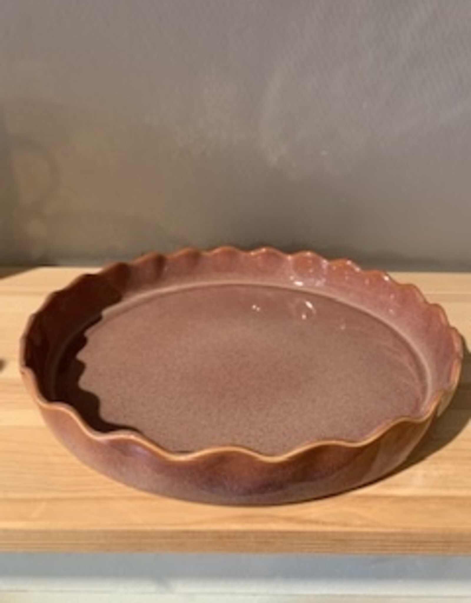 Gres Novo Oven dish cake-quiche  27 cm  marron glace