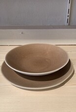 Jars Céramistes Pasta plate Maguelone chataigne