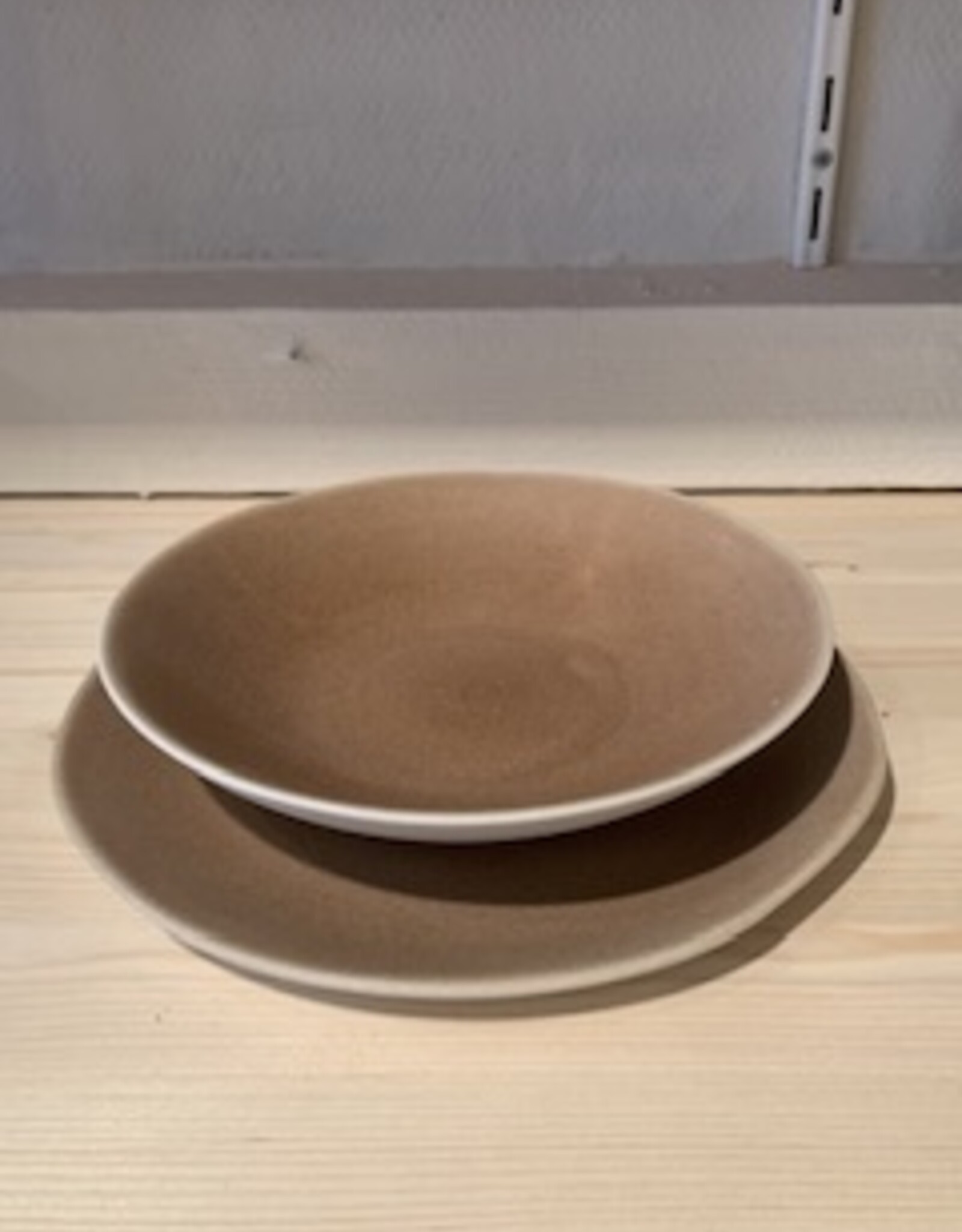 Jars Céramistes Pasta plate Maguelone chataigne