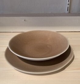 Jars Céramistes Pasta plate Maguelone chataigne