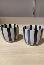 Onomao Koffiebeker gestreept