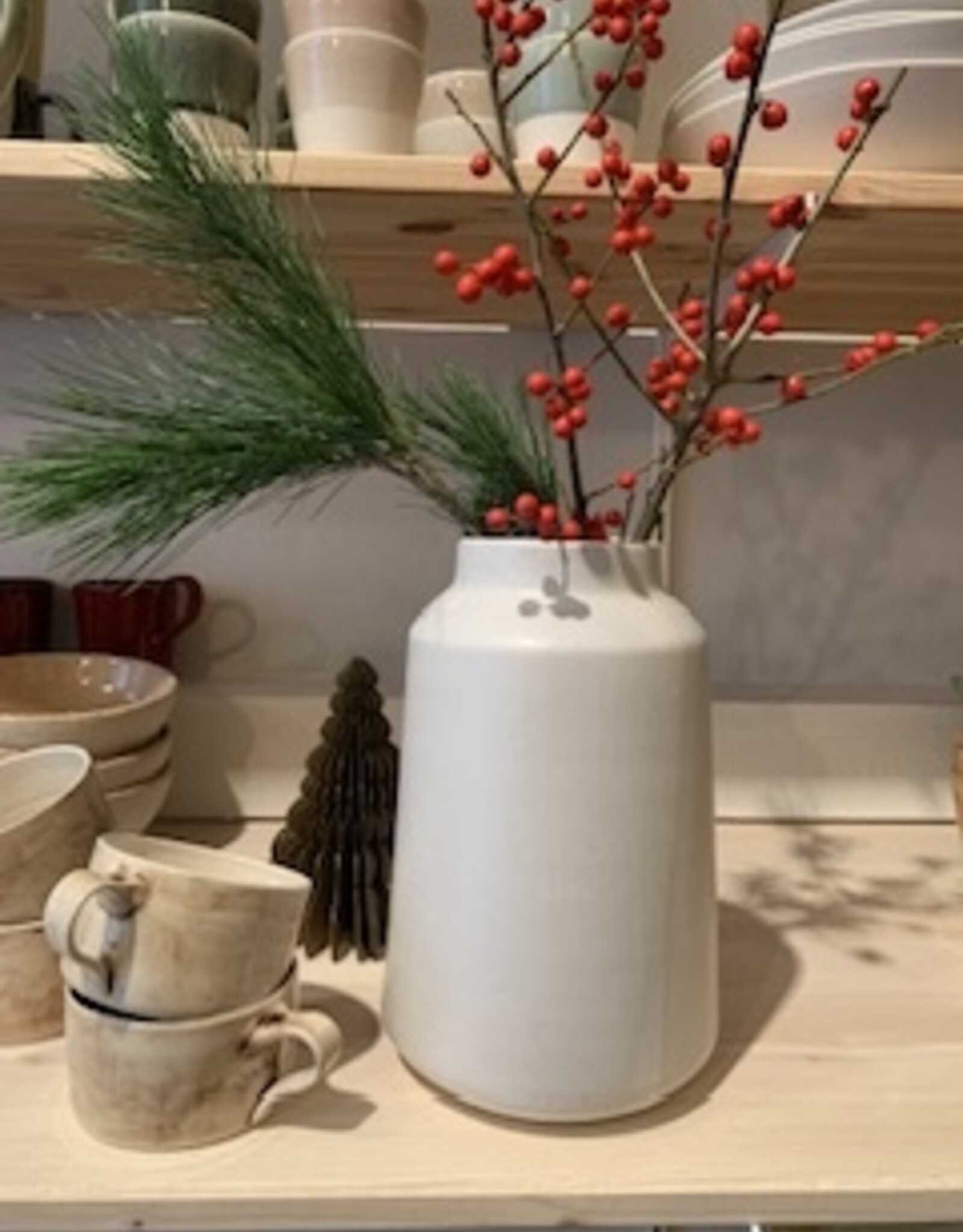 Onomao Vase matte white