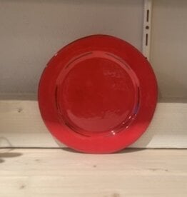 Argile et couleurs PLate 21 cm - red