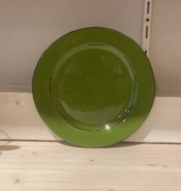 Argile et couleurs PLate 21 cm - green