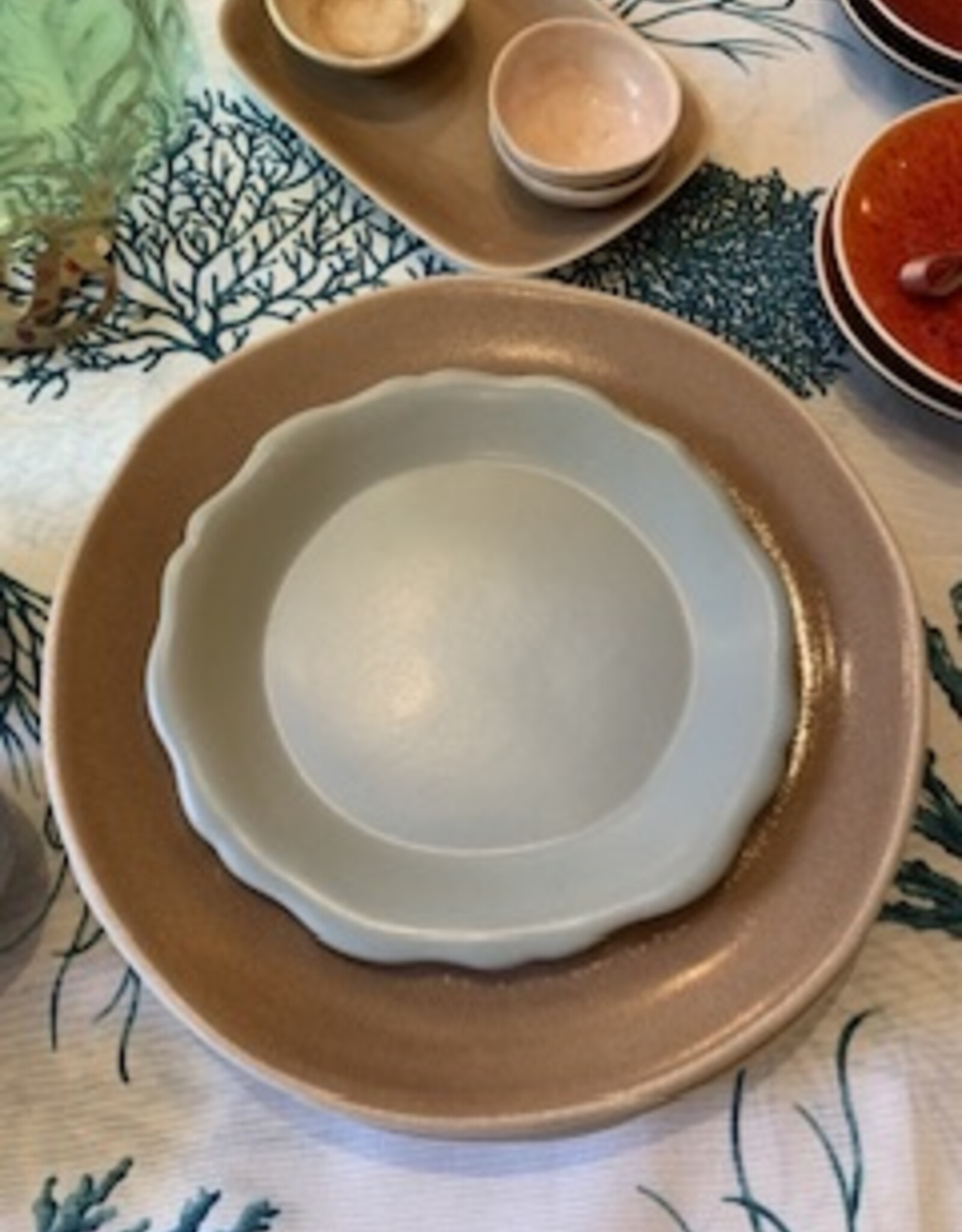 Jars Céramistes Plate 19 cm blue grey