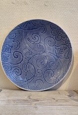 Wonki Ware Dinner plate 26 cm - blue design