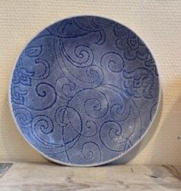 Wonki Ware Dinerbord 26 cm - blauw design