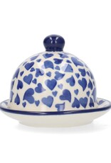 Bunzlau Castle Butter dish round