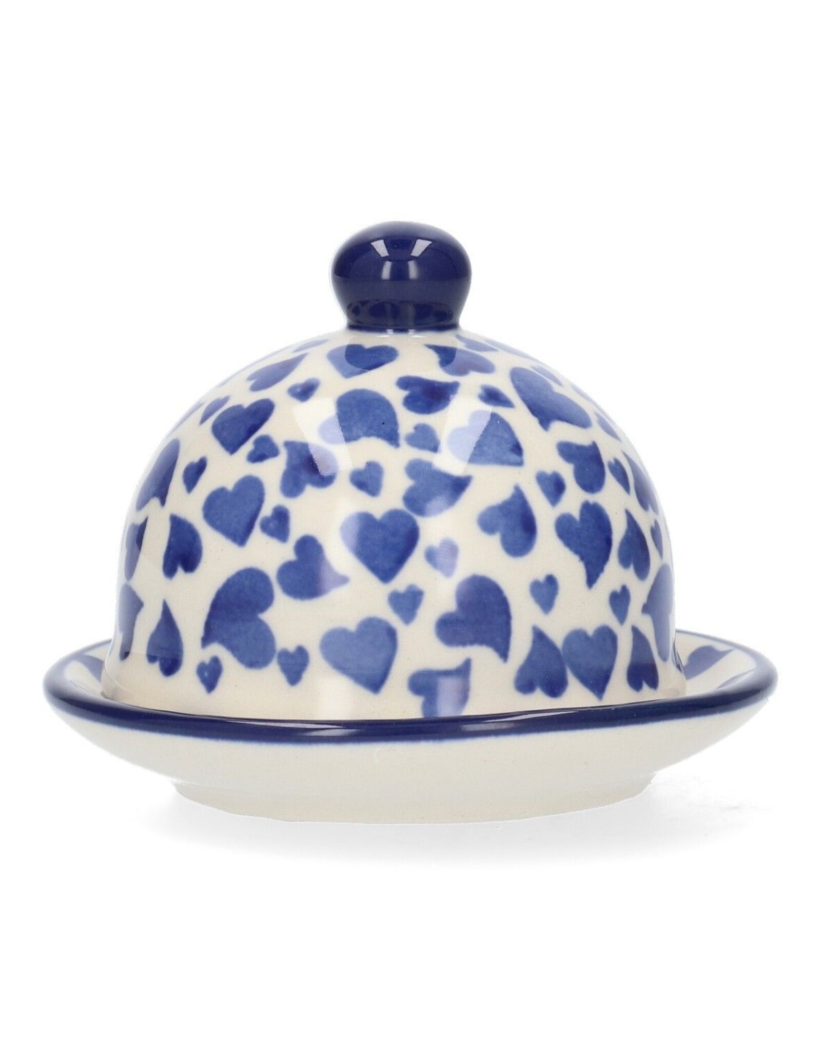 Bunzlau Castle Butter dish round
