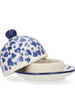 Bunzlau Castle Butter dish round