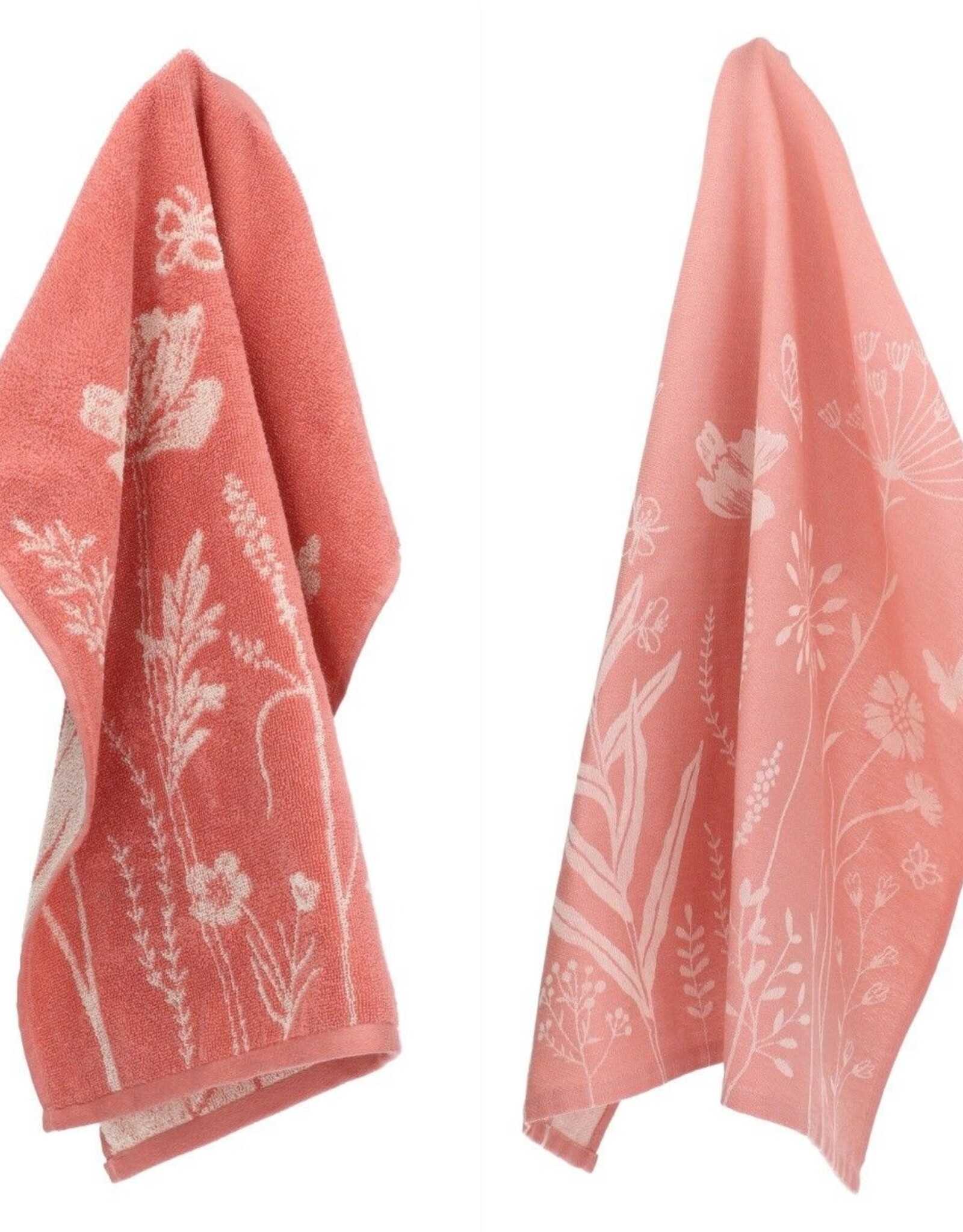 Bunzlau Castle Kitchen and towel Wild flowers pink