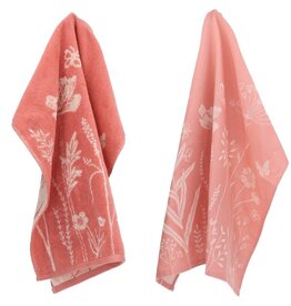 Bunzlau Castle Kitchen and towel Wild flowers pink