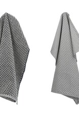 Bunzlau Castle Kitchen and towel Small checks anthracite