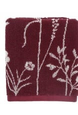 Bunzlau Castle Kitchen and towel Wild flowers burgundy