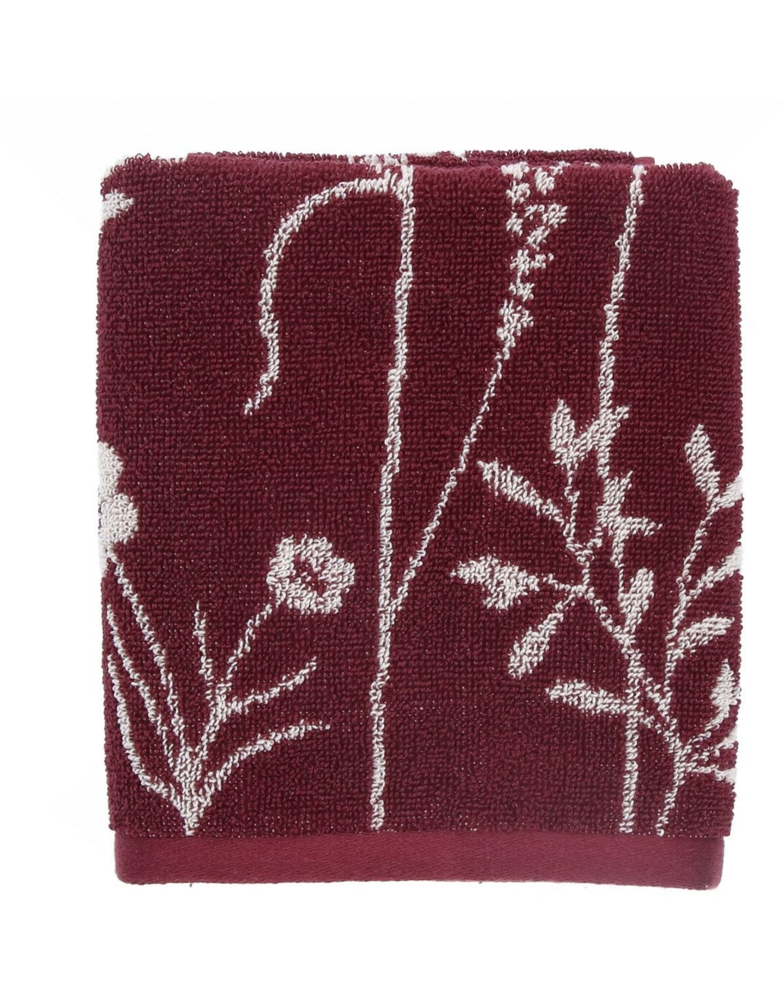 Bunzlau Castle Kitchen and towel Wild flowers burgundy
