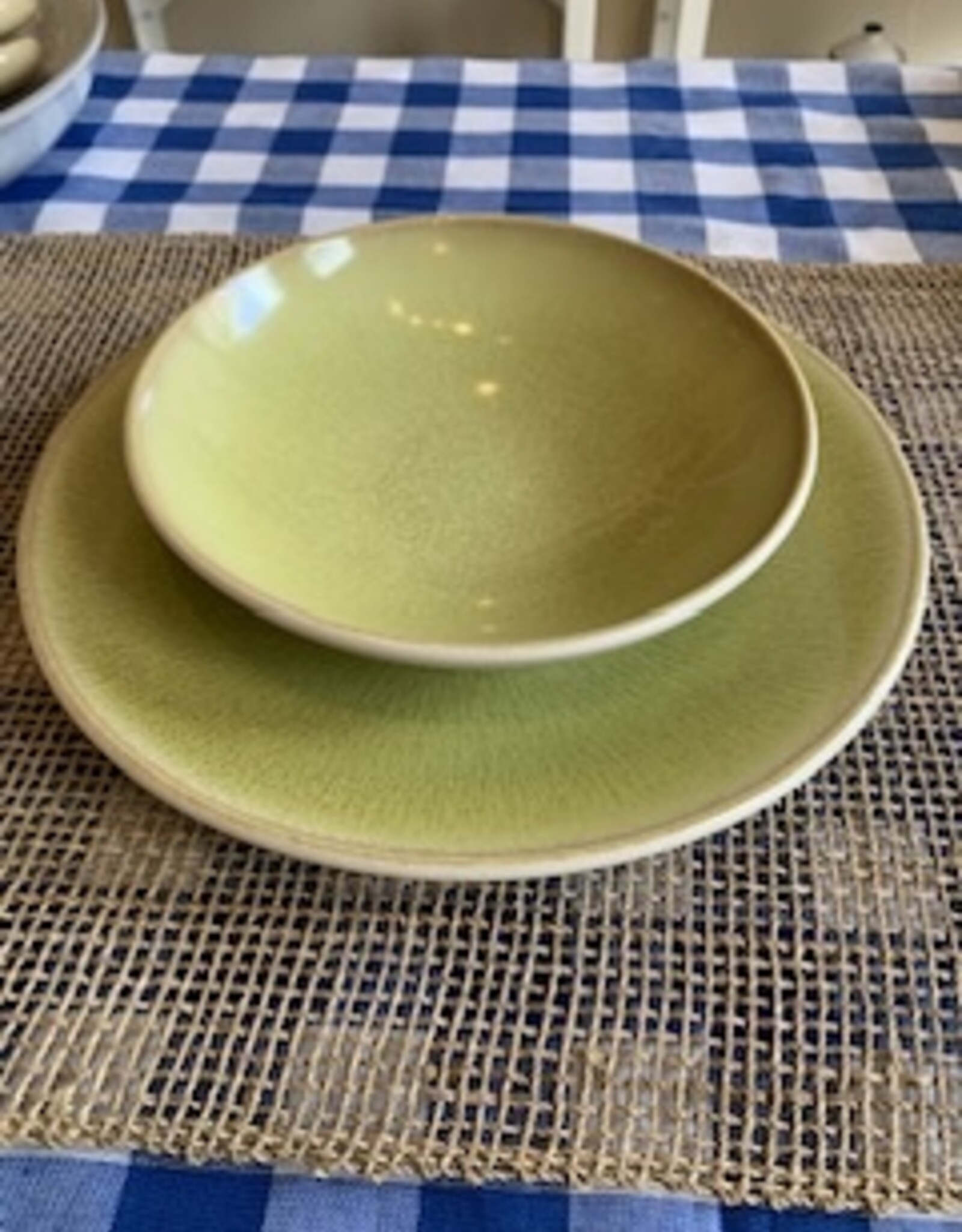 Jars Céramistes Dinner plate Tourron light green