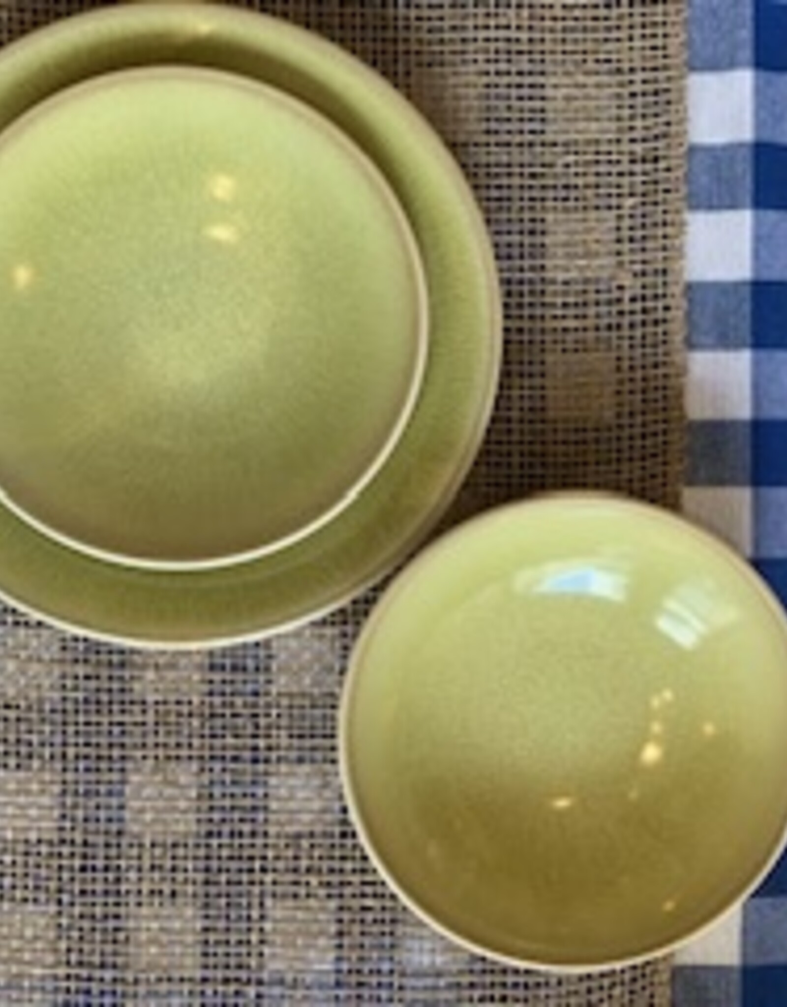 Jars Céramistes Diep bord Tourron lichtgroen