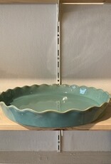 Gres Novo Oven dish cake-quiche  32 cm  emeraude bleue