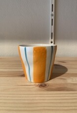 Duro Cup Vitamina - turquoise & orange stripes