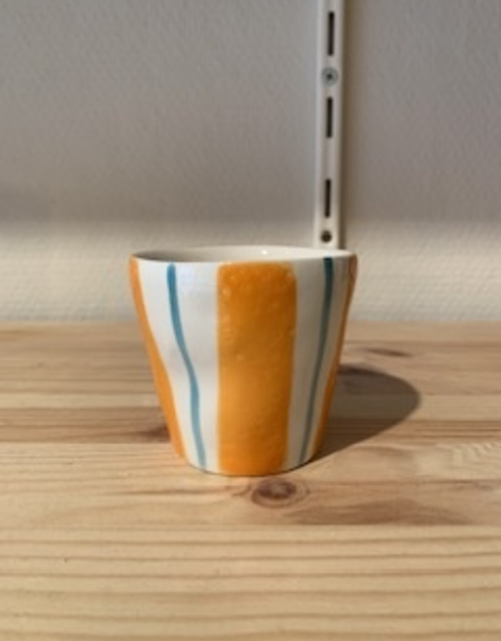 Duro Cup Vitamina - turquoise & orange stripes