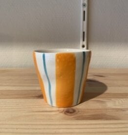 Duro Cup Vitamina - turquoise & orange stripes