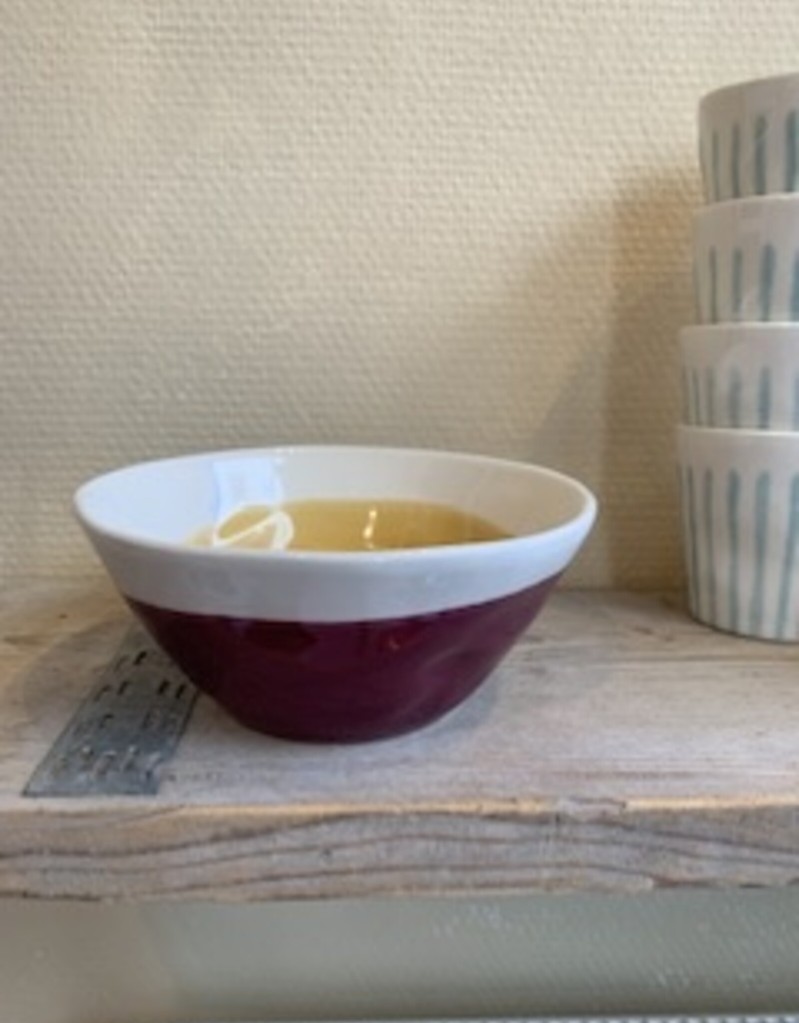Duro Bowl Color -mustard-eggplant