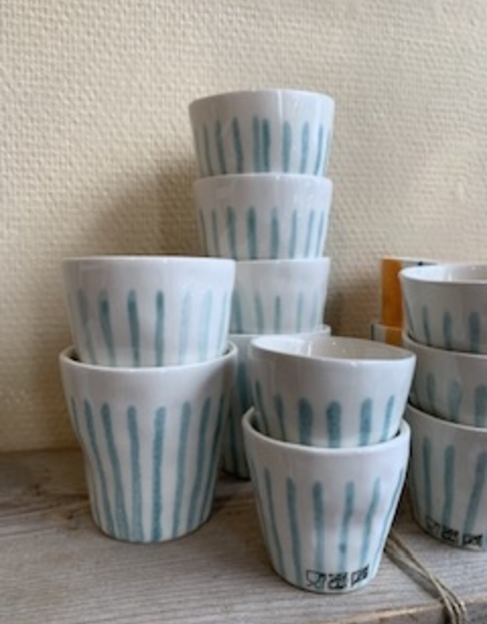 Duro Small cup Vitamina -  turquoise stripes
