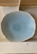 Jars Céramistes Dinner plate Plume - blue atoll