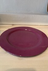 Argile et couleurs Dinner plate Argile - violet