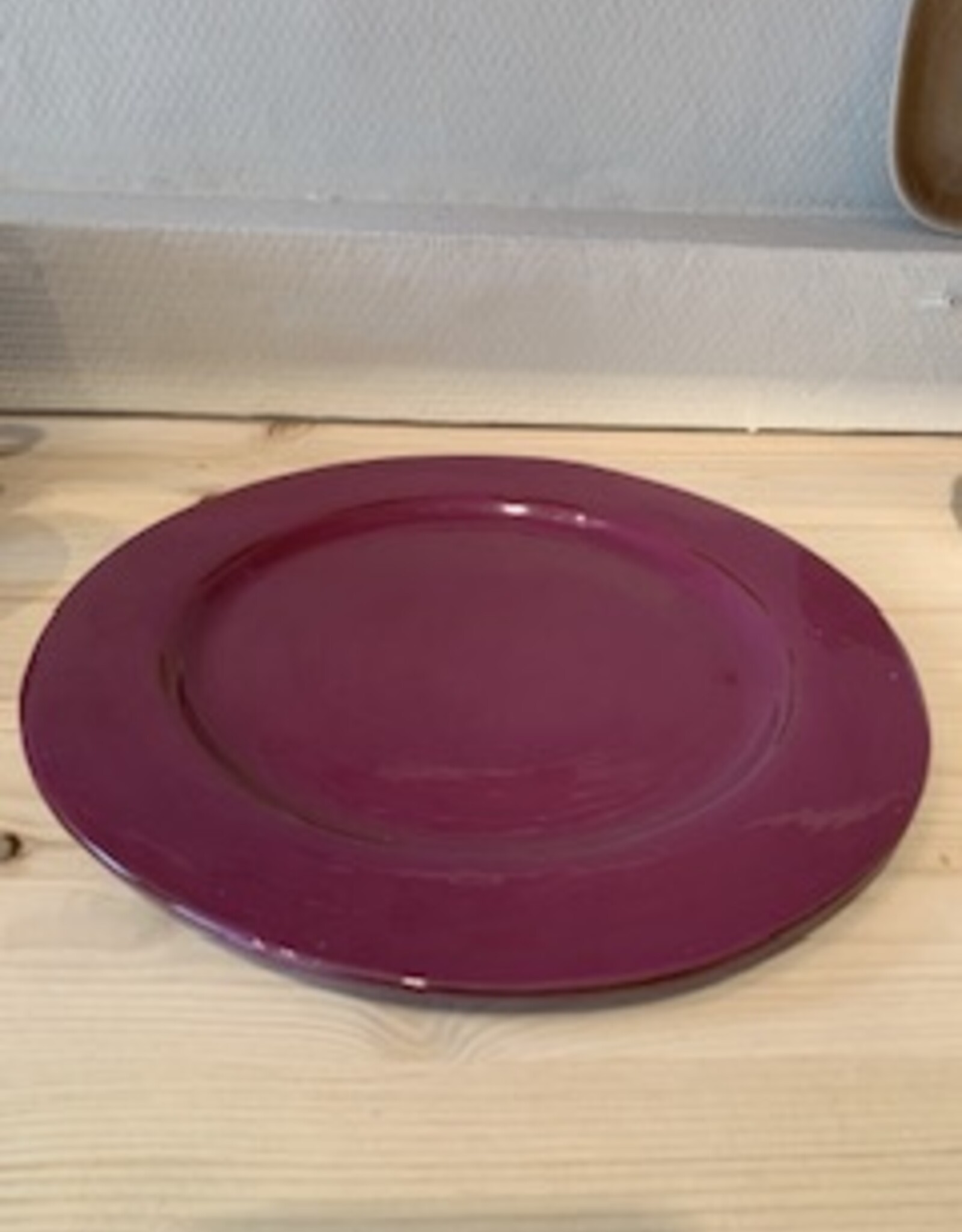 Argile et couleurs Dinner plate Argile - violet