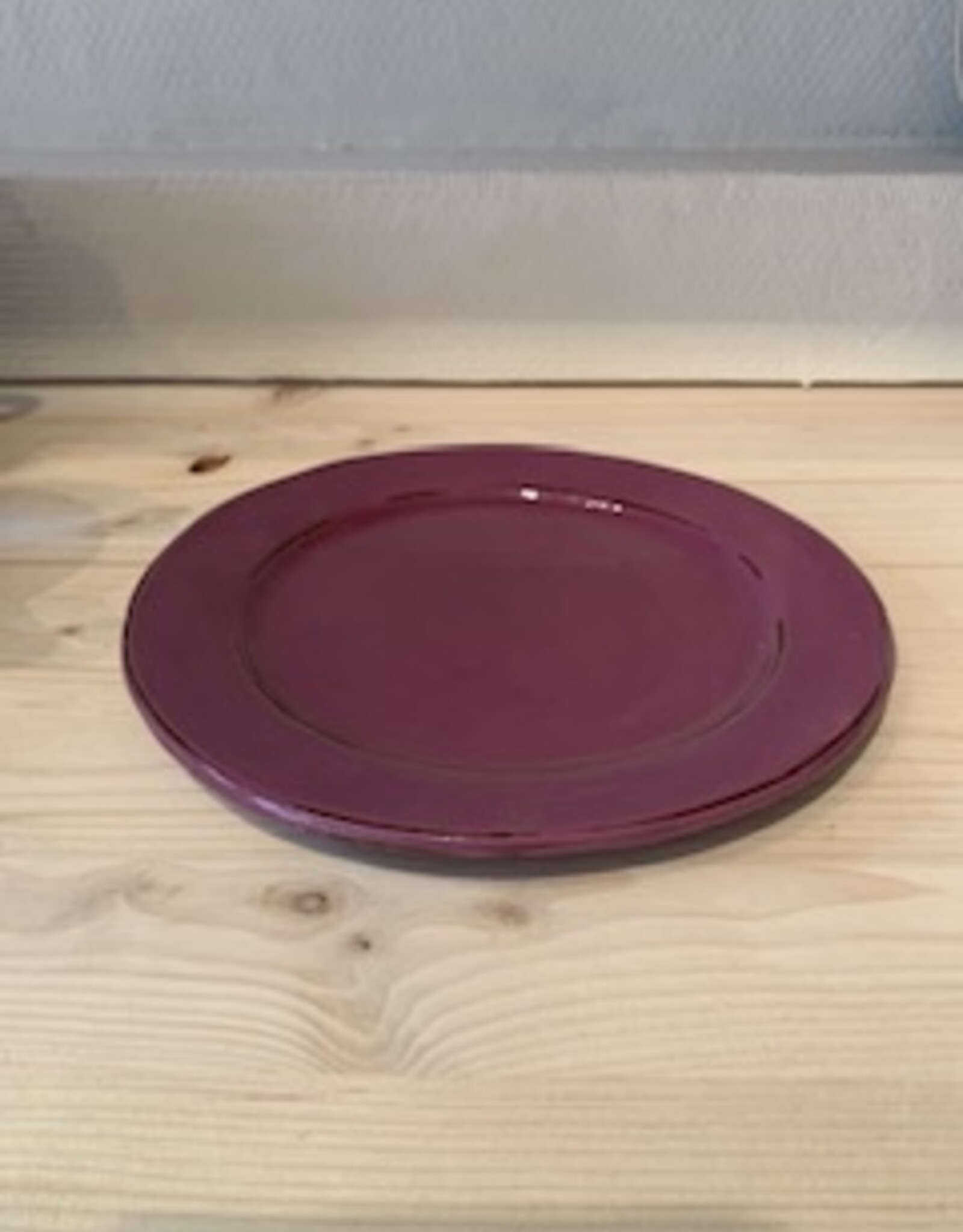 Argile et couleurs Plate 21 cm Argile - violet