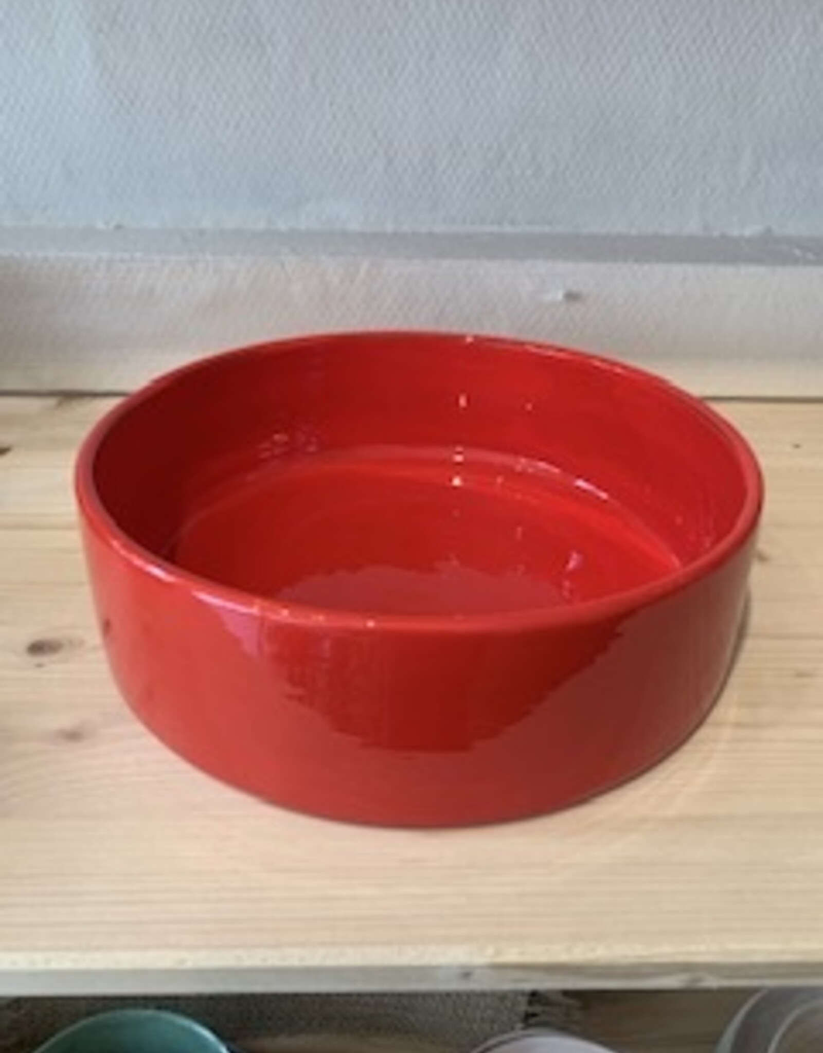 Argile et couleurs Dish  - red
