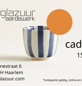 Glazuur aardewerk Gift voucher from 15 euros