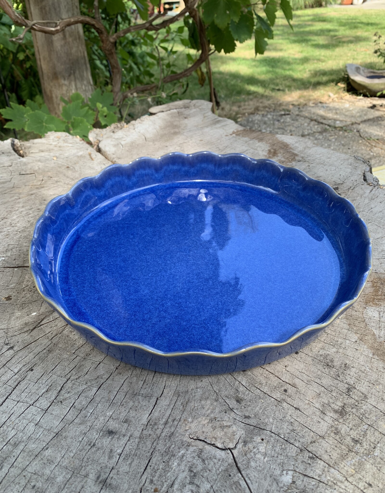 Gres Novo Oven dish cake-quiche  32 cm  marine